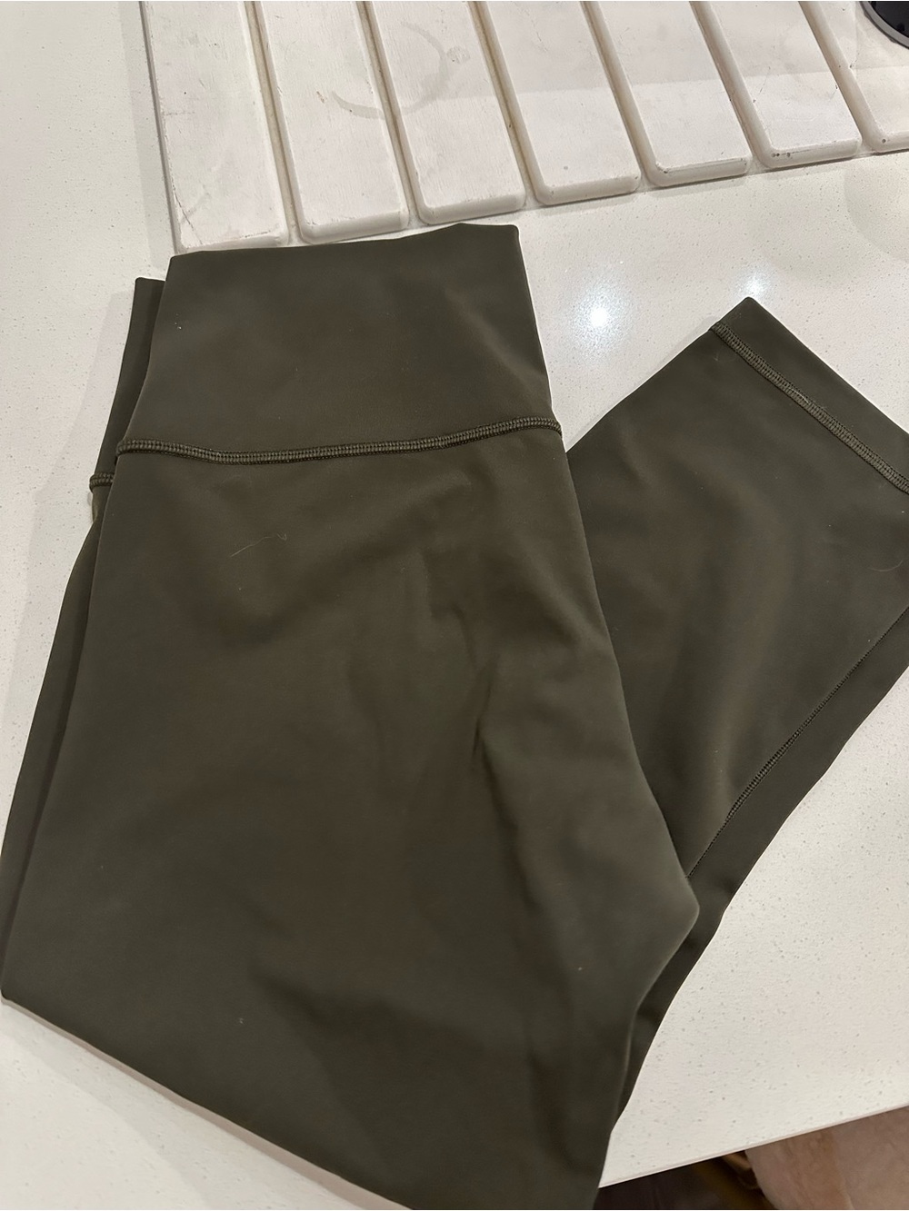 lululemon Olive Green capri leggings - Picture 4 of 5